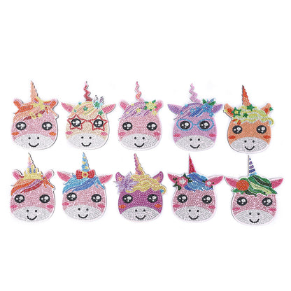 DIY Unicorn Diamond Painting Coasters