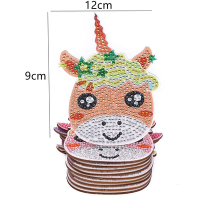 DIY Unicorn Diamond Painting Coasters