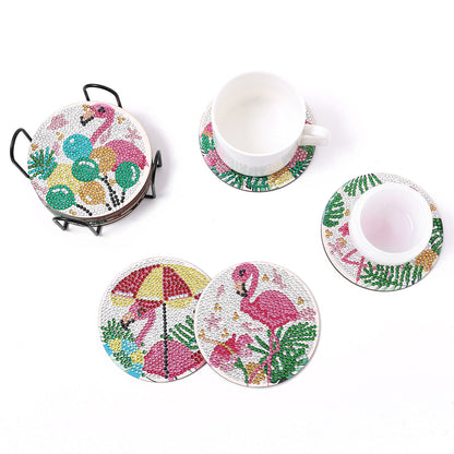 DIY Flamingo Diamond Painting Coasters