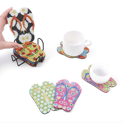 DIY Slippers A Diamond Painting Coasters