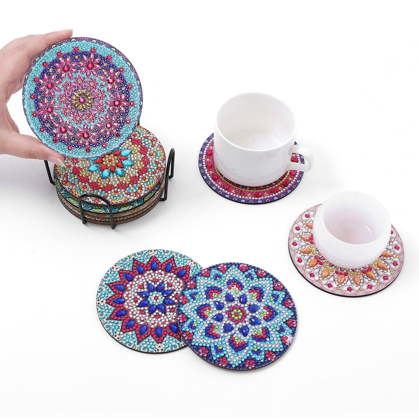 DIY Mandala I Diamond Painting Coasters