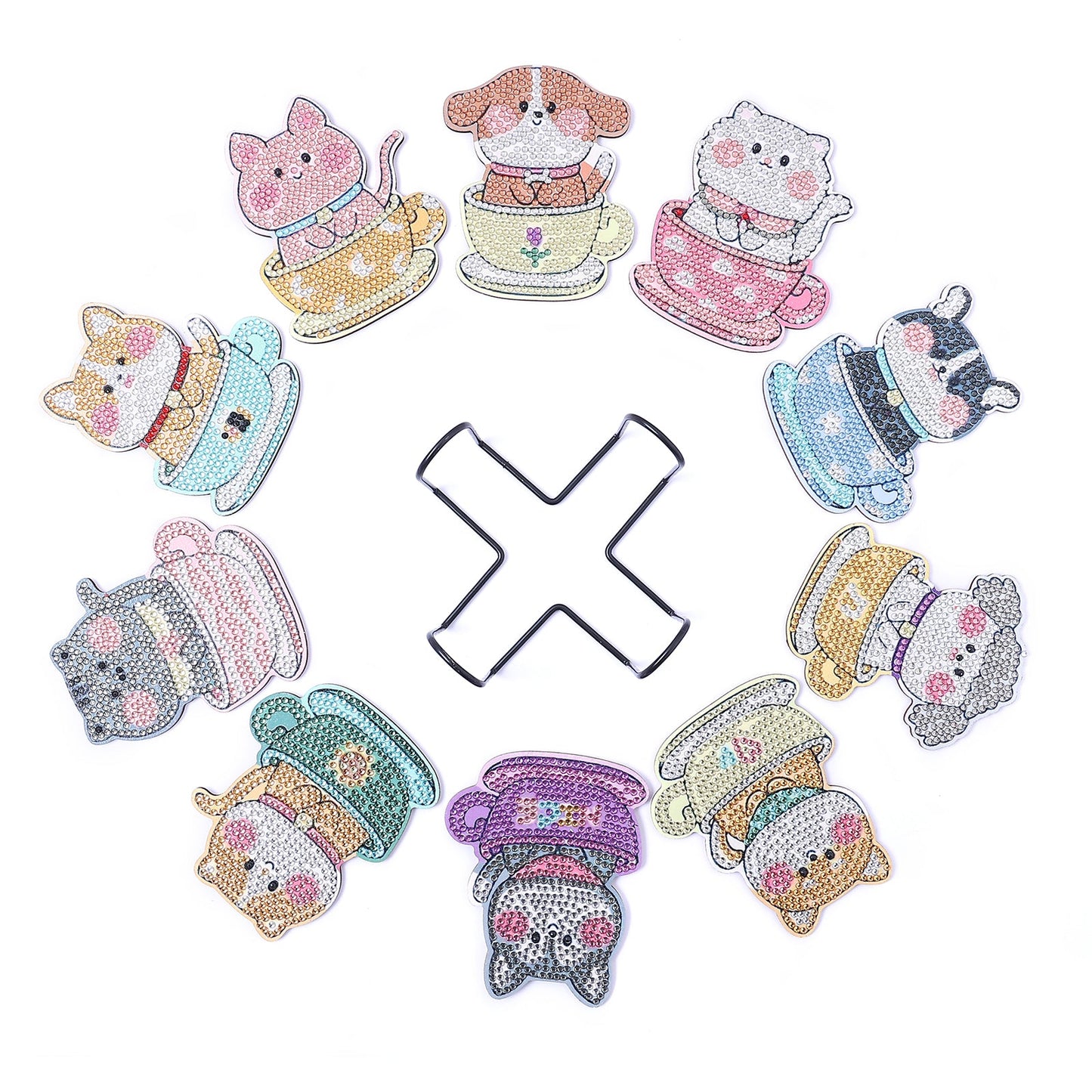 DIY Dog B Diamond Painting Coasters