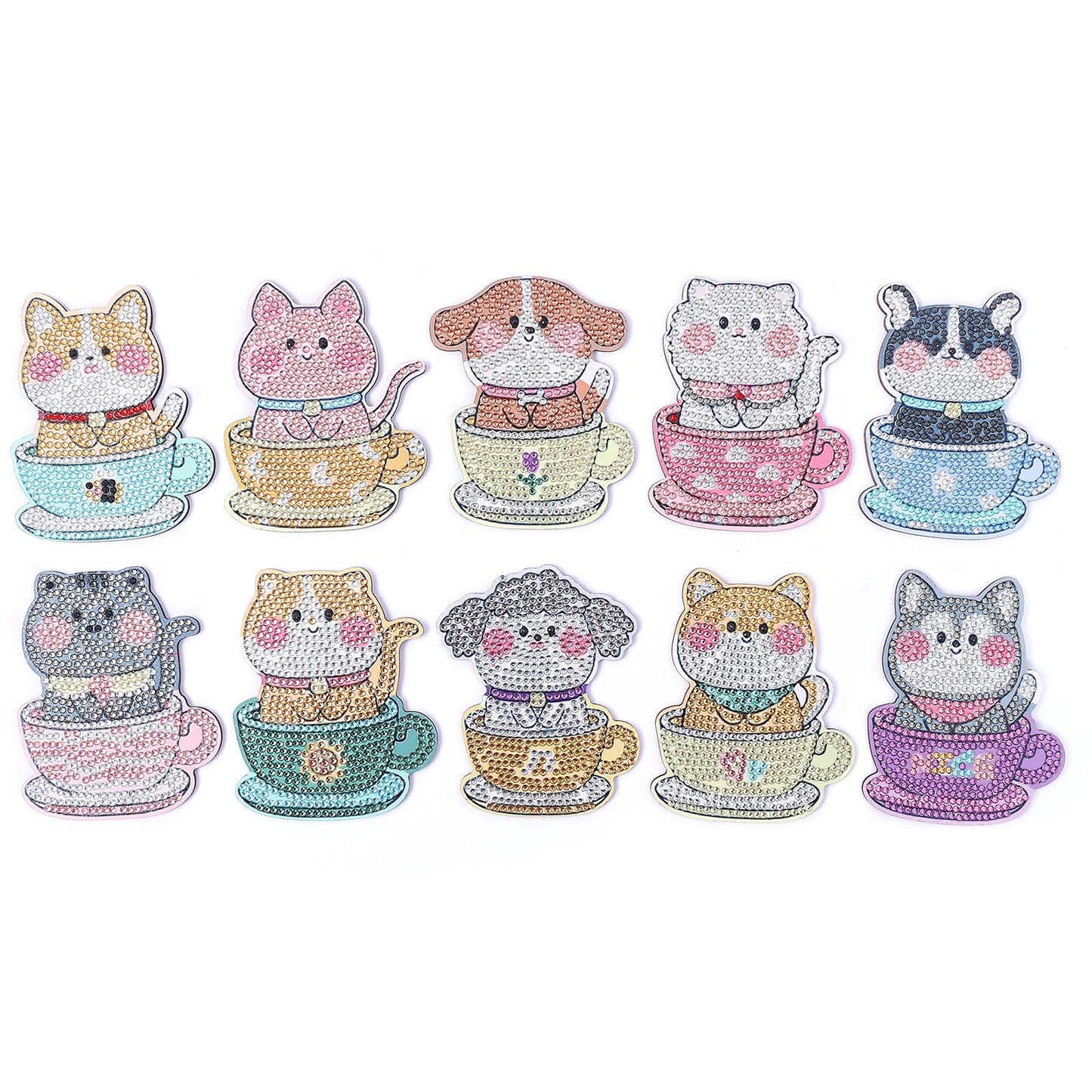 DIY Dog B Diamond Painting Coasters