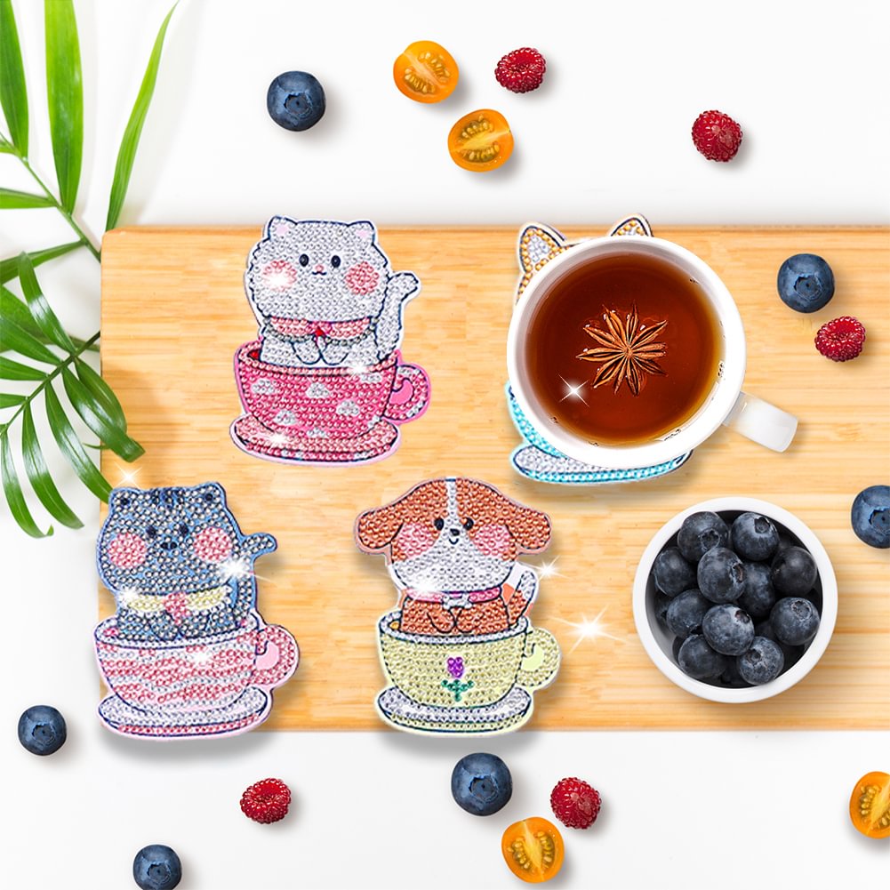 DIY Dog B Diamond Painting Coasters