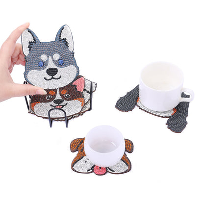 DIY Dog A Diamond Painting Coasters