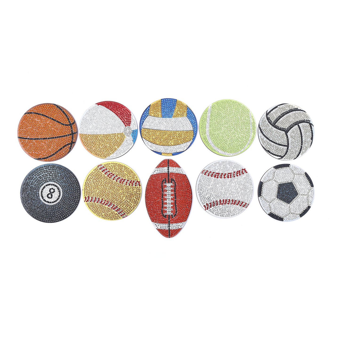 DIY Ball Diamond Painting Coasters