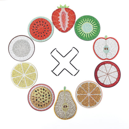 DIY Fruits A Diamond Painting Coasters
