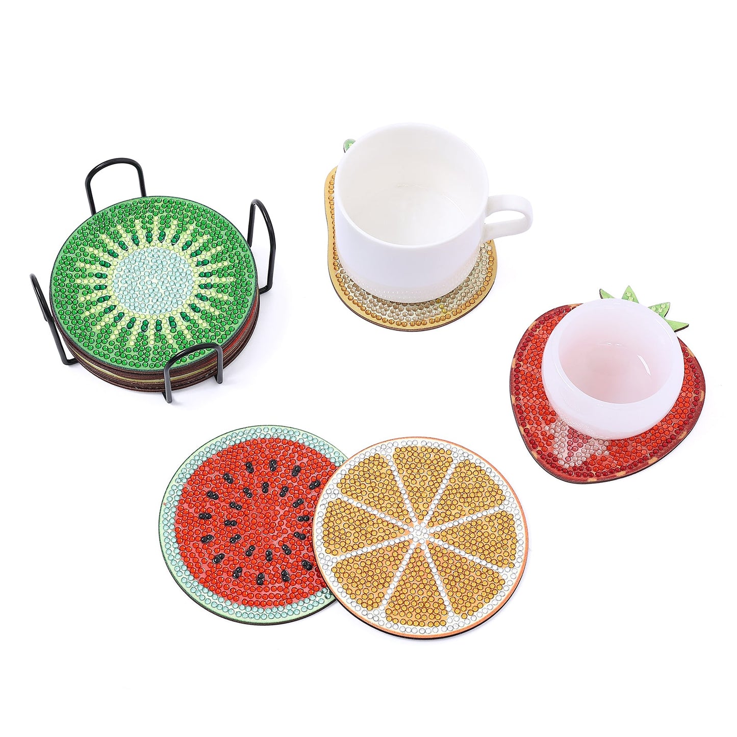 DIY Fruits A Diamond Painting Coasters