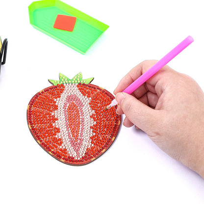 DIY Fruits A Diamond Painting Coasters