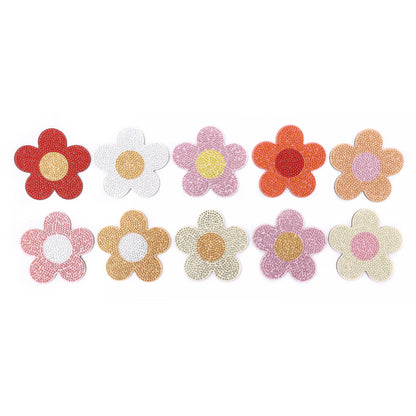 DIY Flower E Diamond Painting Coasters