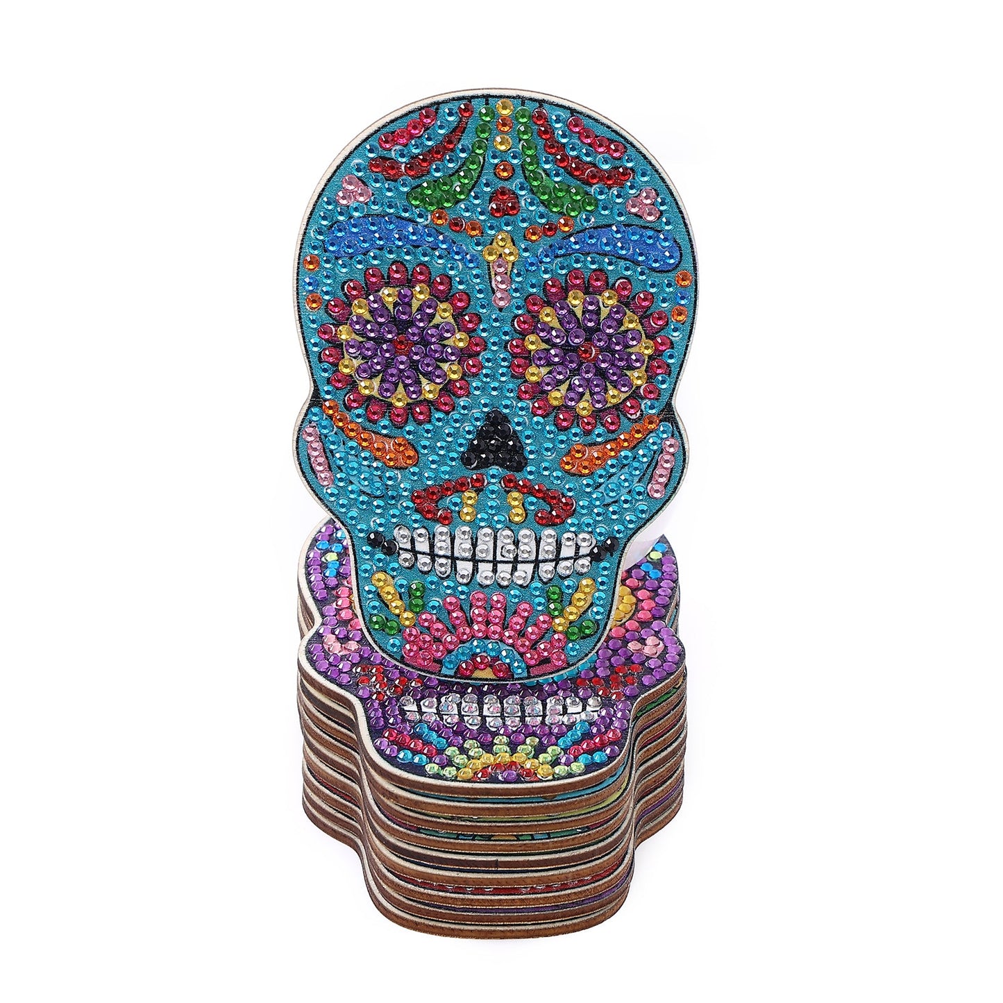 DIY Skull B Diamond Painting Coasters