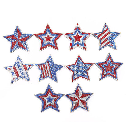 DIY Star Diamond Painting Coasters