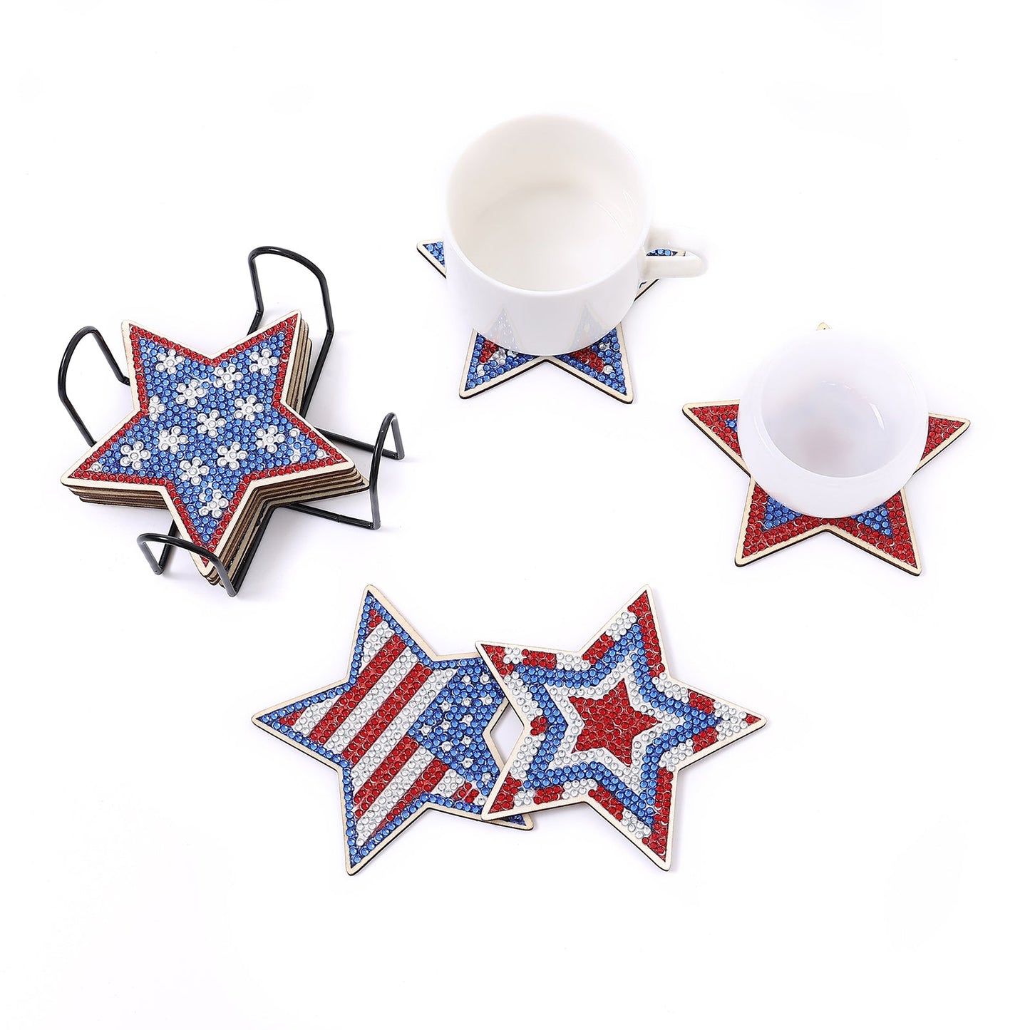 DIY Star Diamond Painting Coasters