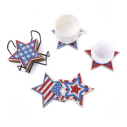 DIY Star Diamond Painting Coasters