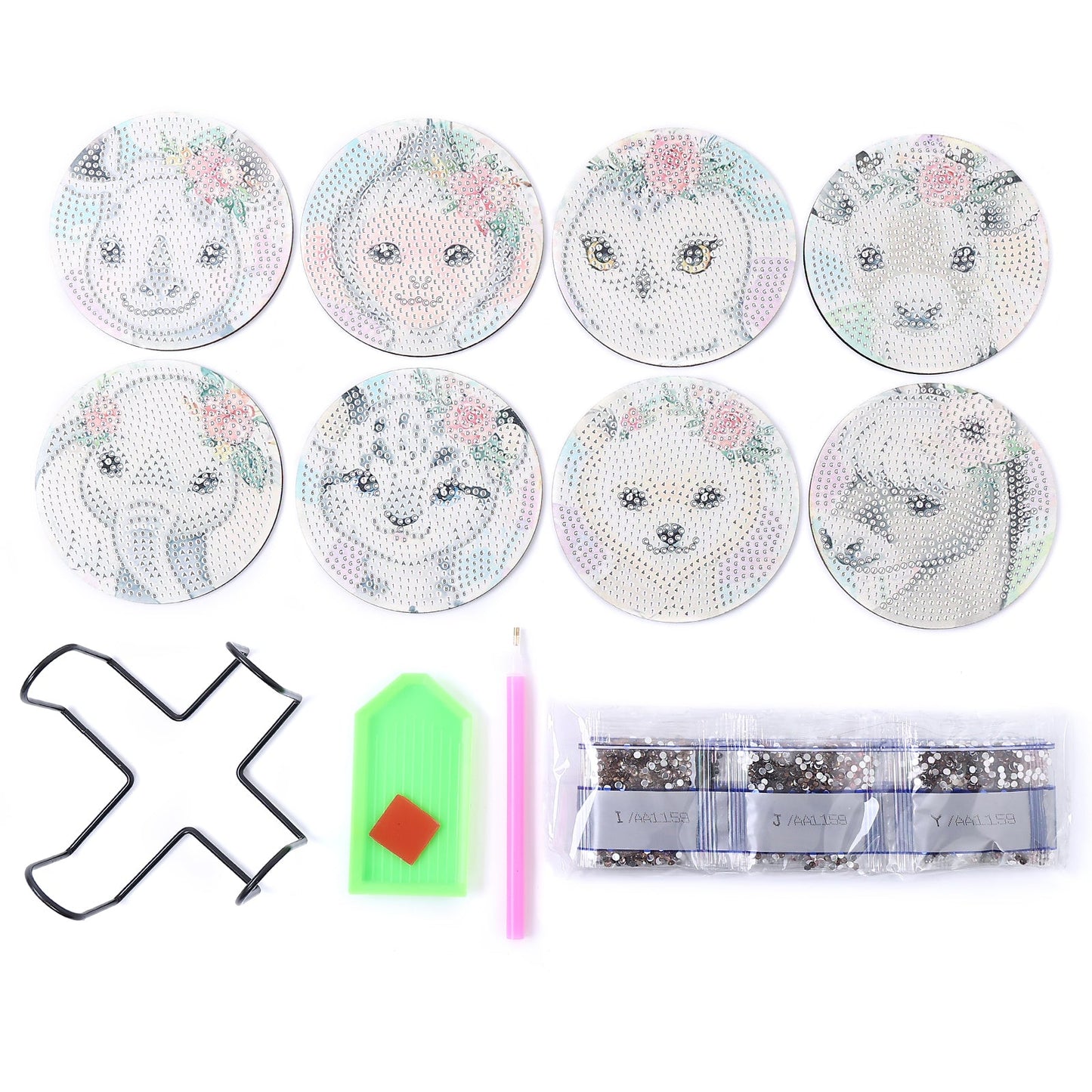 DIY Animal A Diamond Painting Coasters