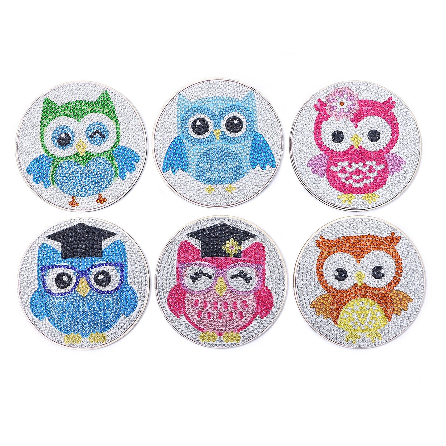 DIY Owl A Diamond Painting Coasters