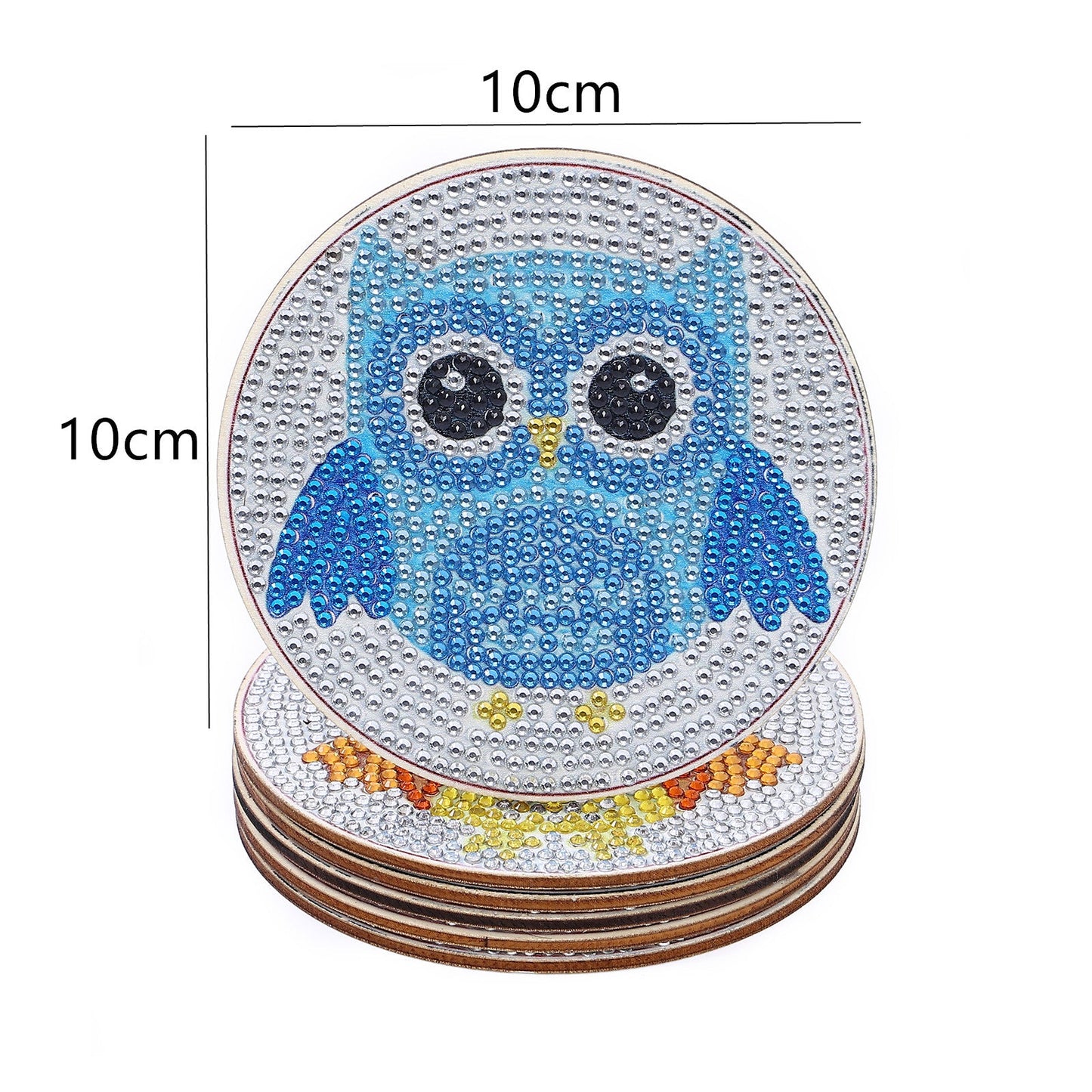 DIY Owl A Diamond Painting Coasters