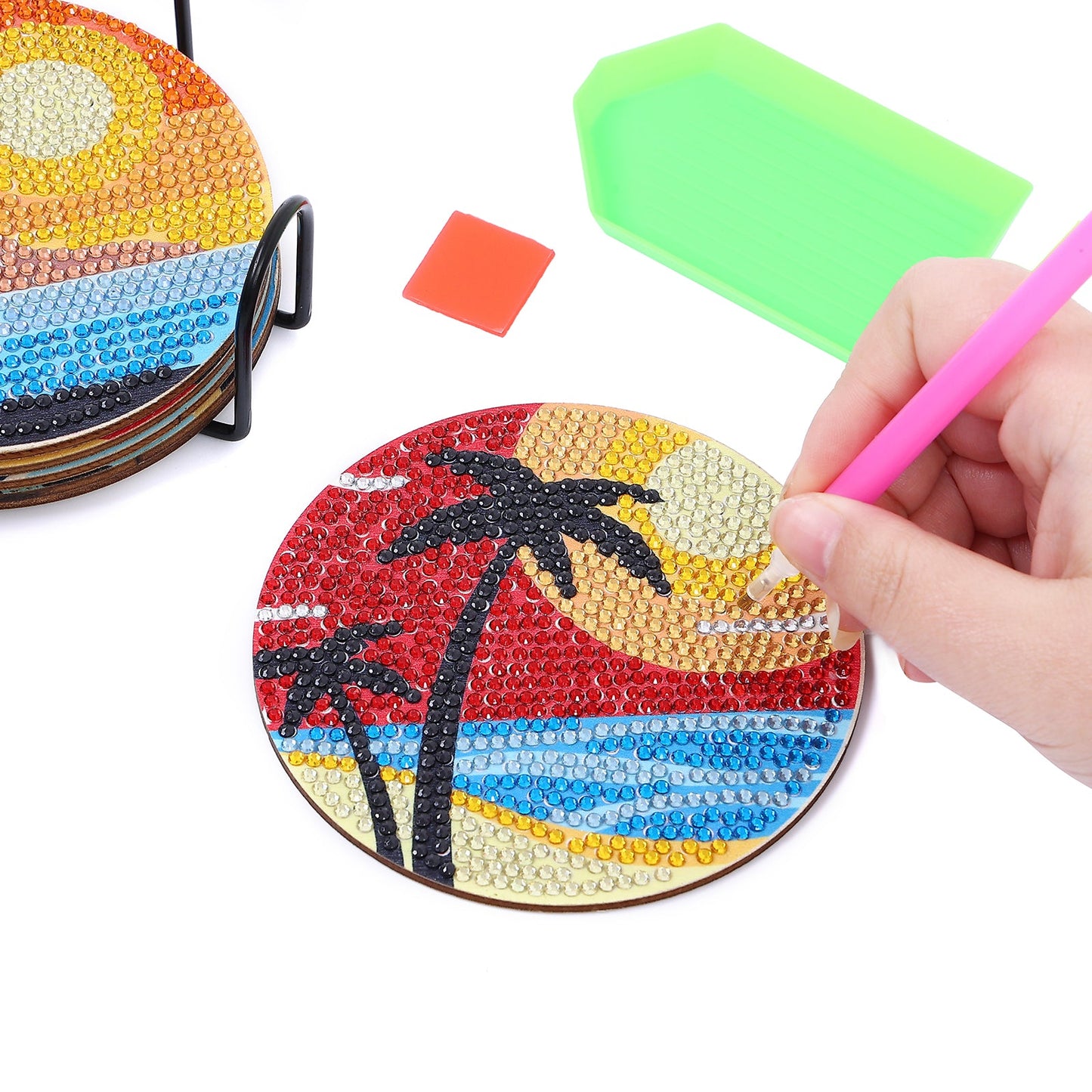 DIY Scenery B Diamond Painting Coasters