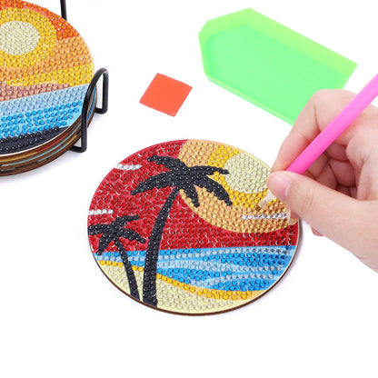 DIY Scenery B Diamond Painting Coasters