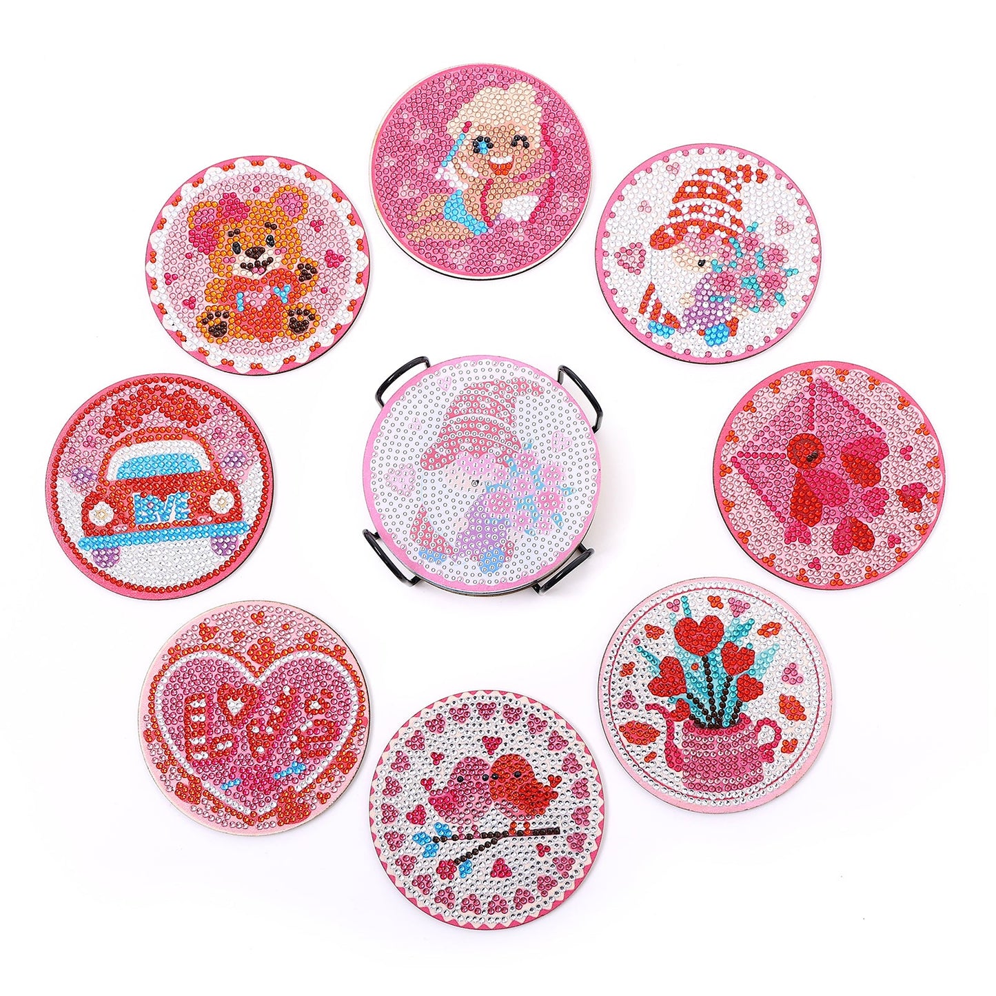 DIY Love A Diamond Painting Coasters