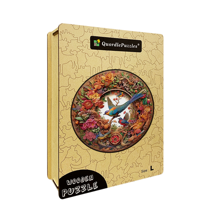🔥LAST DAY 87% OFF-Bird and Bloom Wooden Jigsaw Puzzle