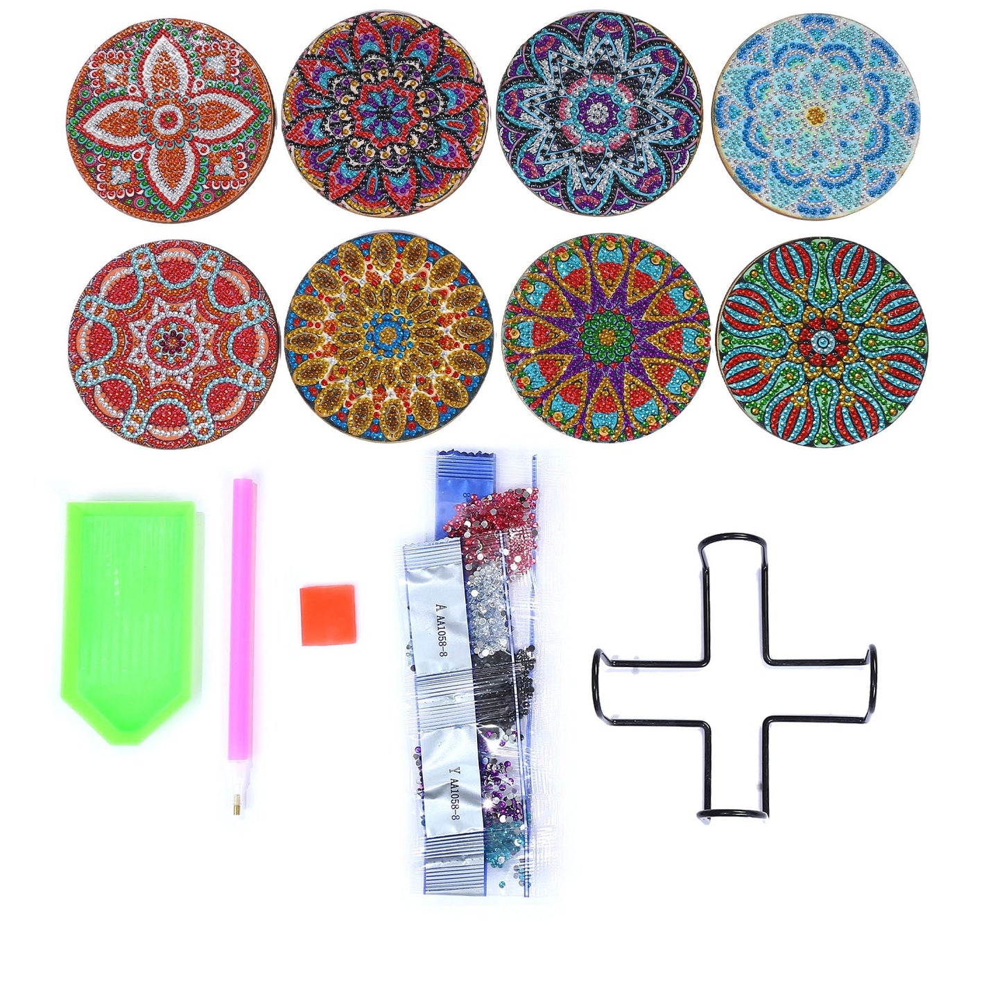 DIY Mandala B Diamond Painting Coasters