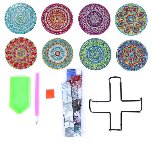DIY Mandala D Diamond Painting Coasters