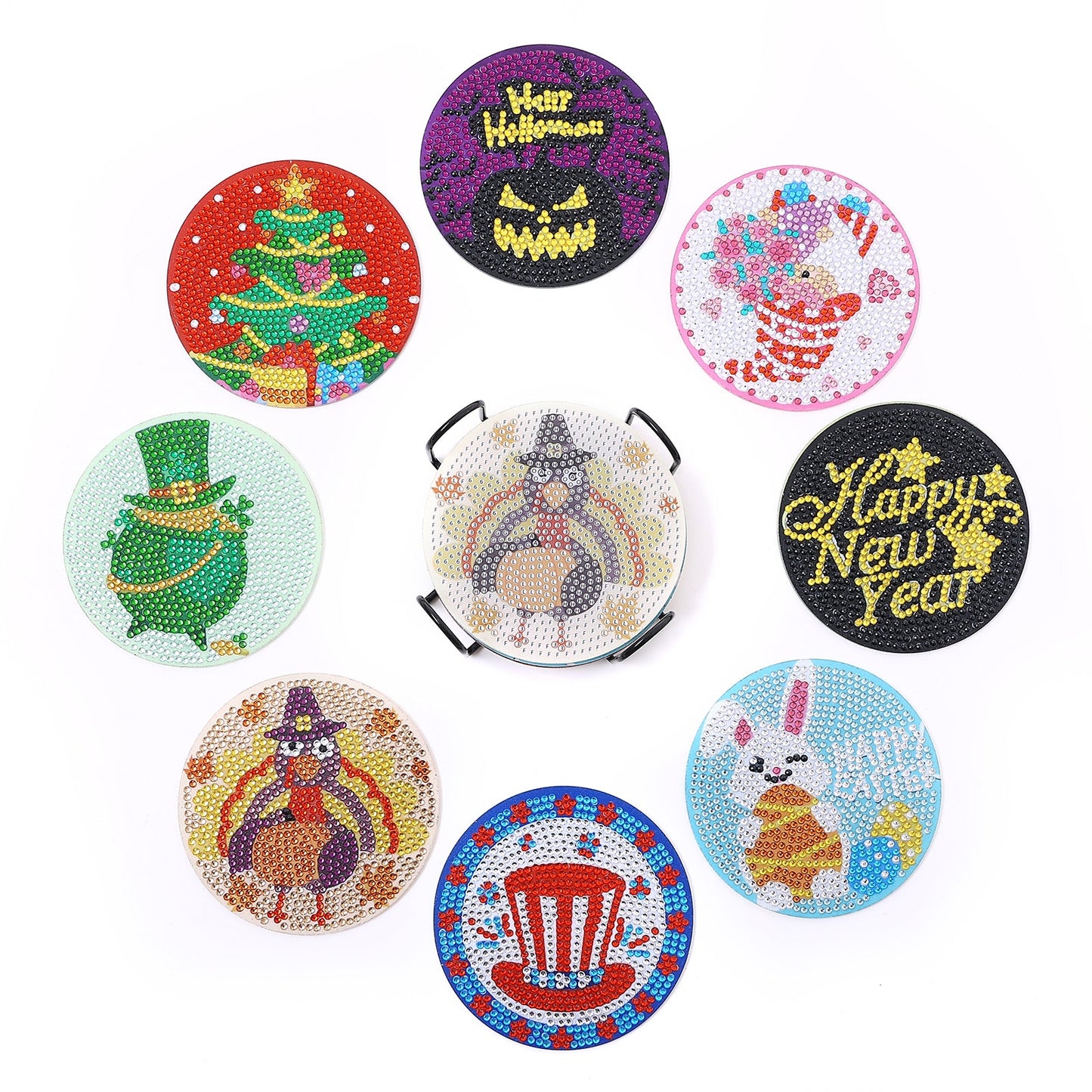 DIY Halloween C Diamond Painting Coasters