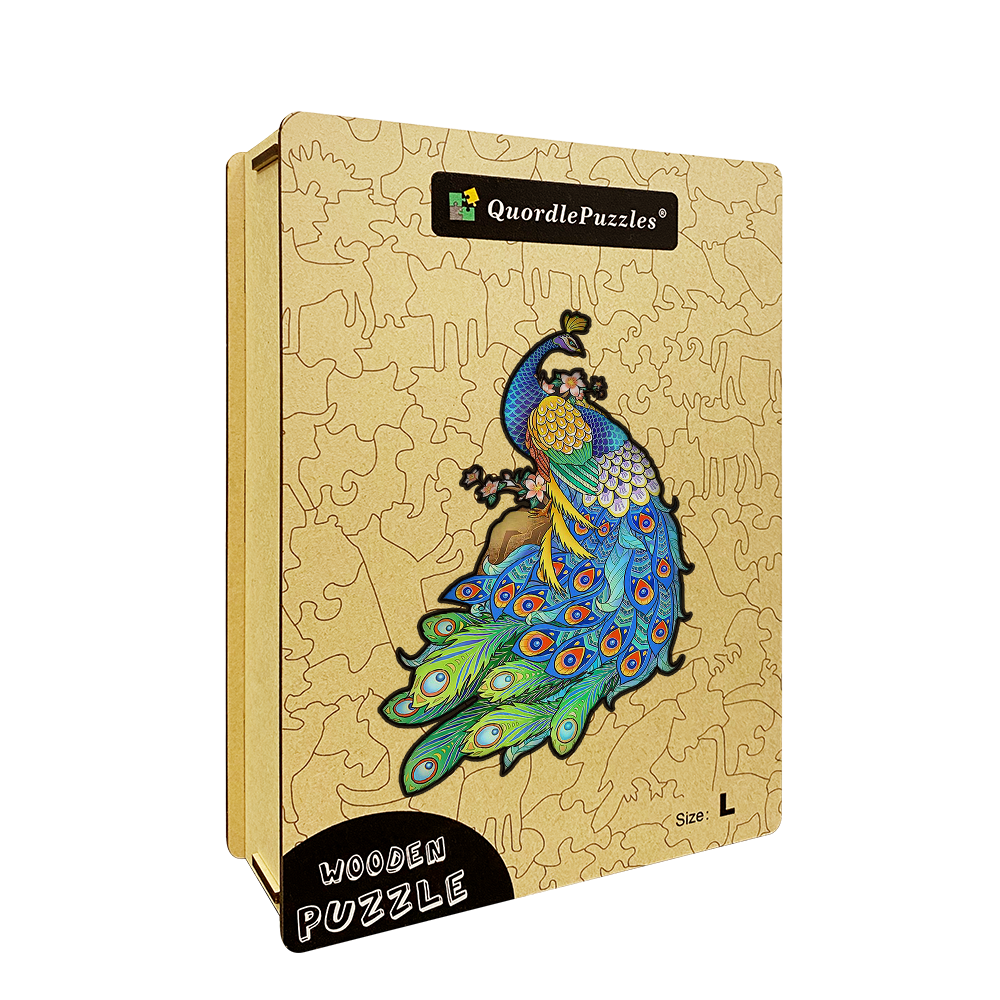 🔥Last Day 80% OFF-Blue Feather Peacock Jigsaw Puzzle