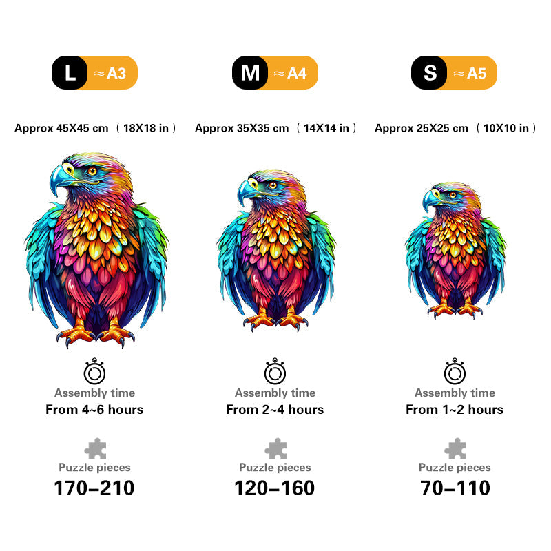 🔥LAST DAY 92% -Noble And Majestic Eagle Wooden Jigsaw Puzzle