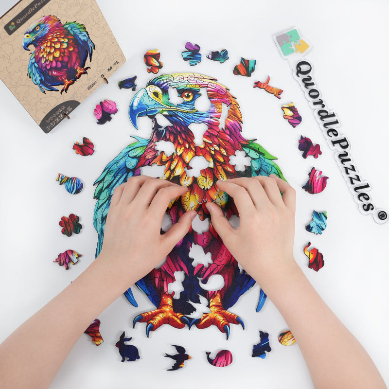 🔥LAST DAY 92% -Noble And Majestic Eagle Wooden Jigsaw Puzzle