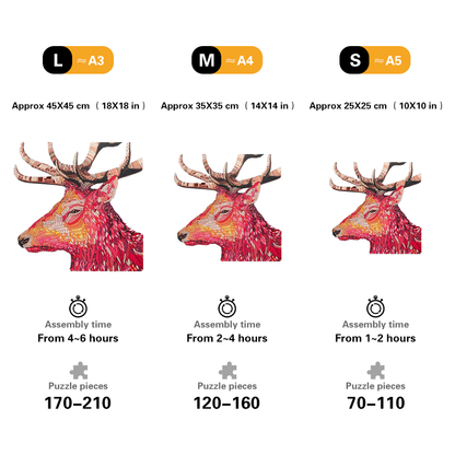 🔥LAST DAY 80% OFF-Red Elk Jigsaw Puzzle