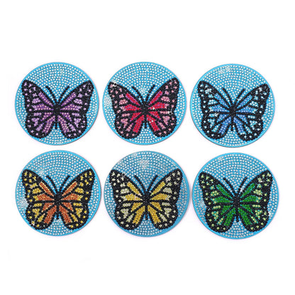 DIY Butterfly C Diamond Painting Coasters