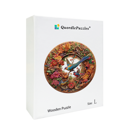 🔥LAST DAY 87% OFF-Bird and Bloom Wooden Jigsaw Puzzle