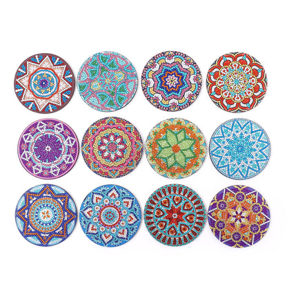 DIY Mandala K Diamond Painting Coasters