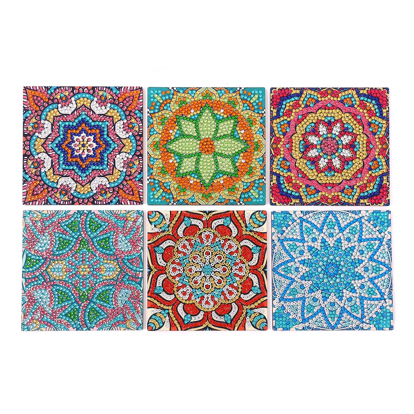 DIY Mandala G Diamond Painting Coasters