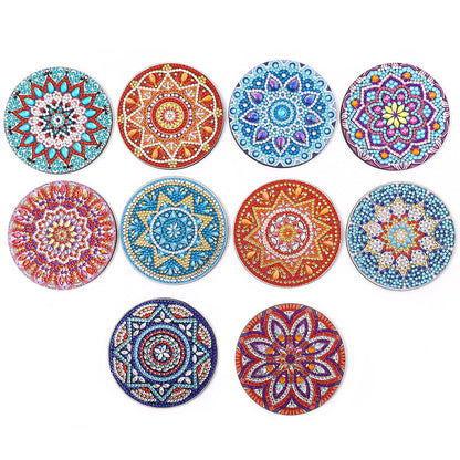 DIY Mandala J Diamond Painting Coasters
