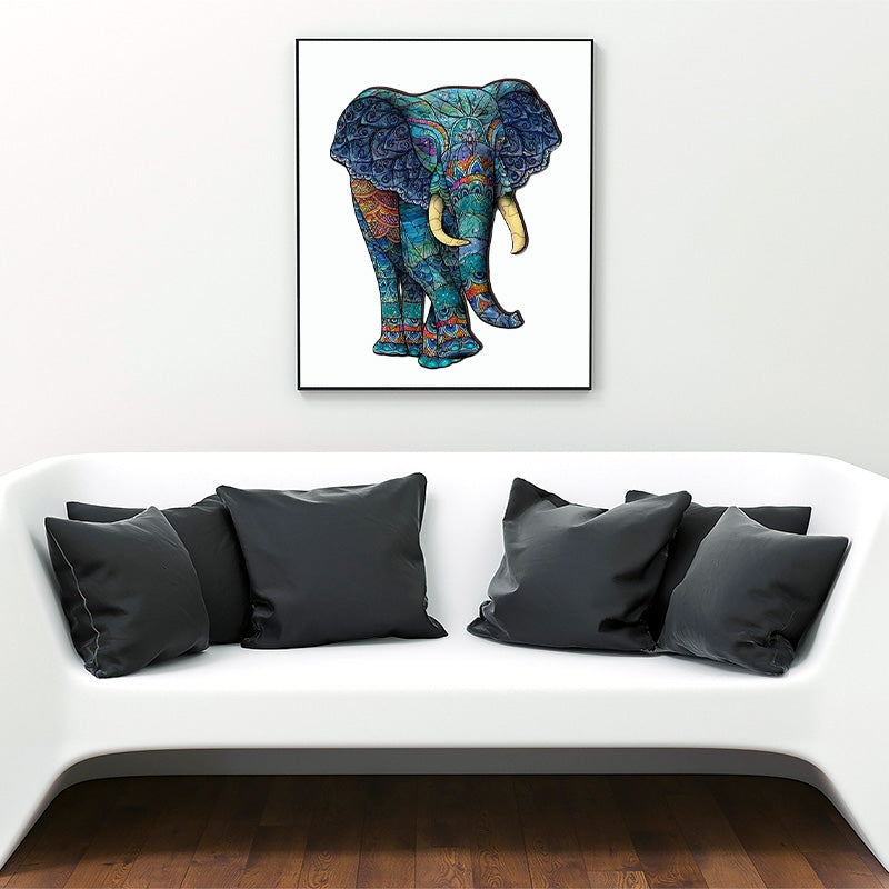🔥LAST DAY 80% OFF-Colorful Elephant Jigsaw Puzzle