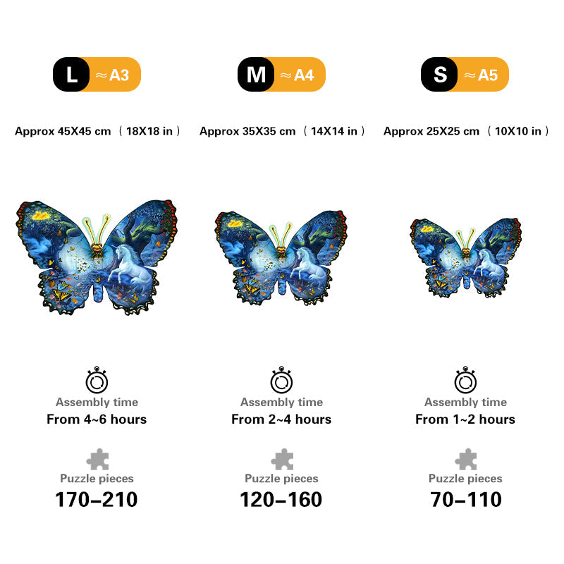 🔥Last Day 80% OFF-Butterflies and Unicorns puzzle