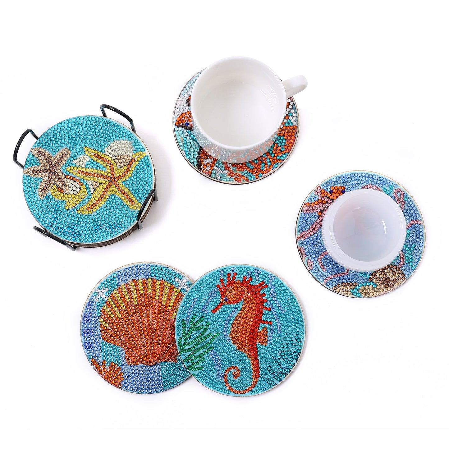 DIY Marine B Diamond Painting Coasters