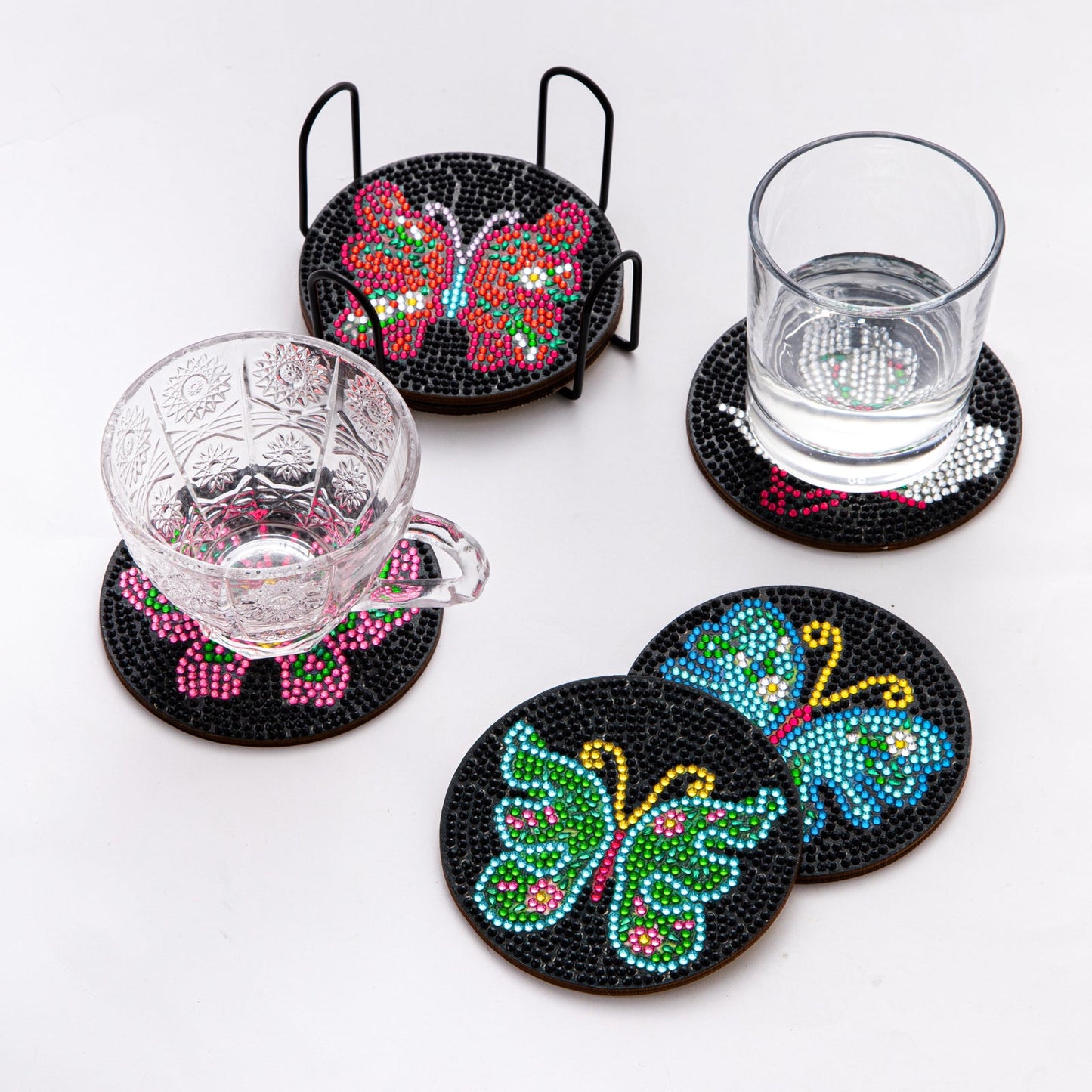 DIY Butterfly A Diamond Painting Coasters