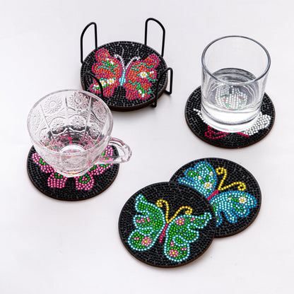 DIY Butterfly A Diamond Painting Coasters