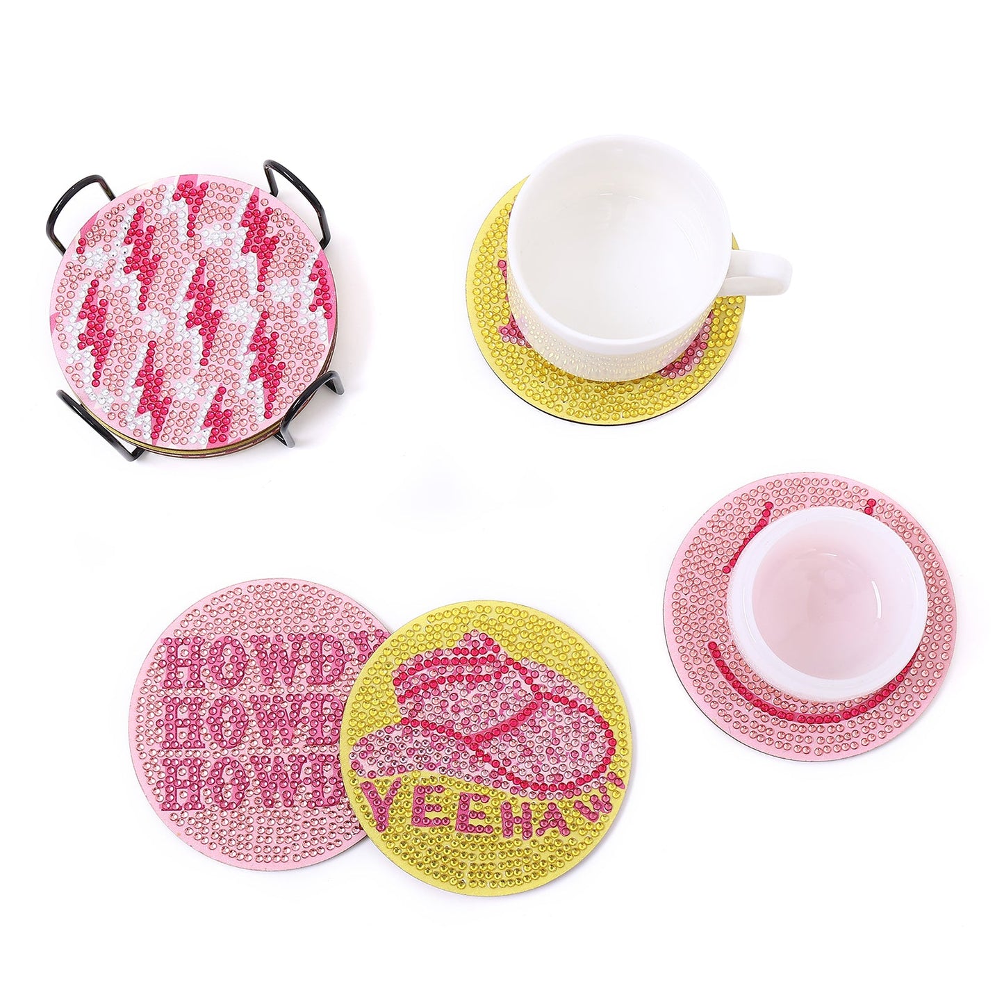 DIY Howdy Diamond Painting Coasters