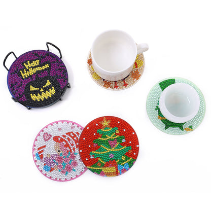 DIY Halloween C Diamond Painting Coasters