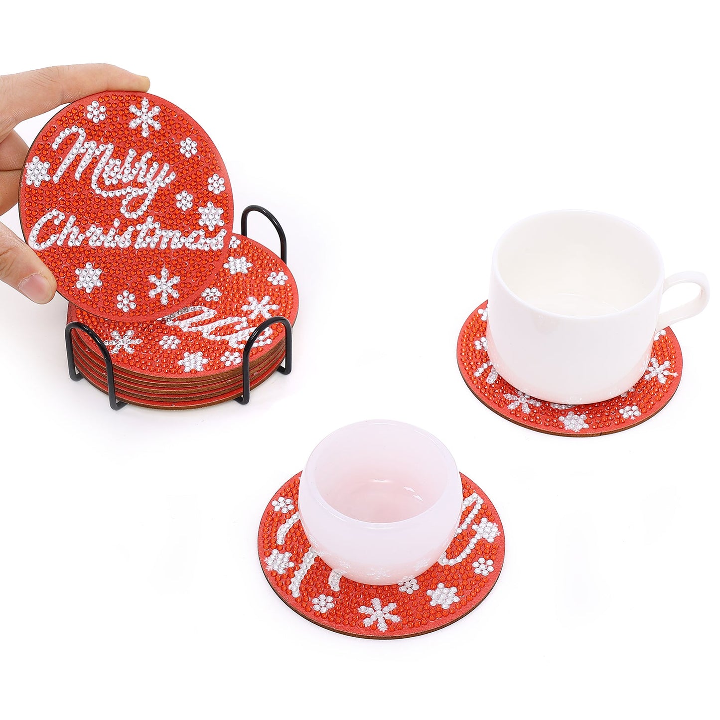 DIY Peace Diamond Painting Coasters