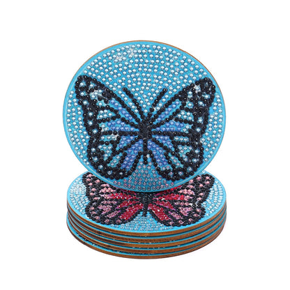 DIY Butterfly C Diamond Painting Coasters