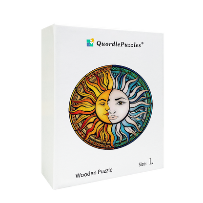 Moon and Sun Wooden Jigsaw Puzzle