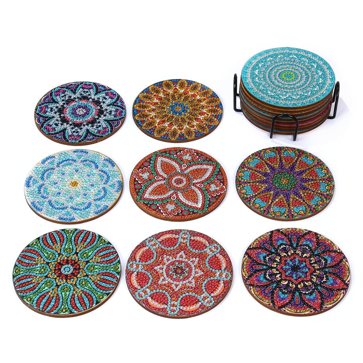 DIY Mandala B Diamond Painting Coasters