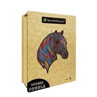 🔥LAST DAY 80% OFF-Colorful Horse Head Jigsaw Puzzle