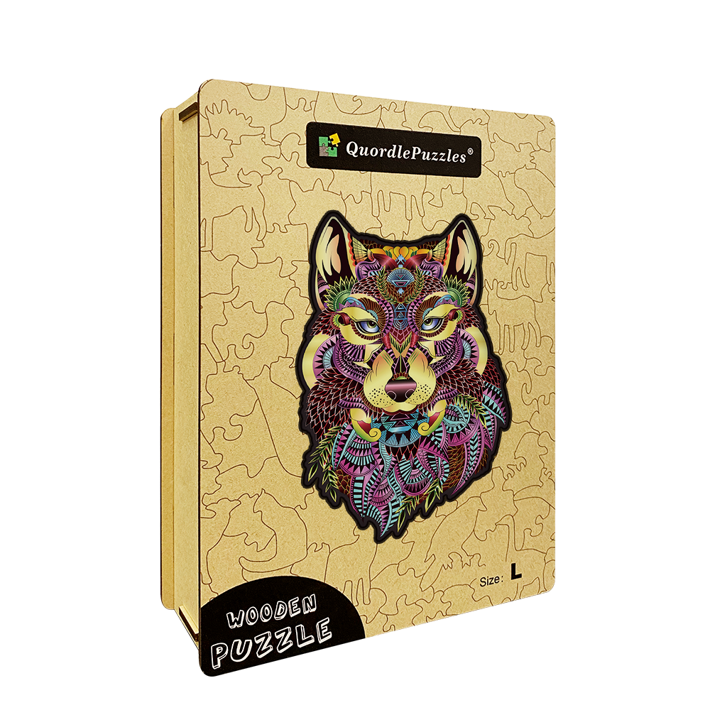 🔥LAST DAY 80% OFF-Brown Wolf Head Puzzle